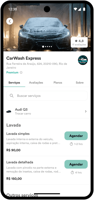 Passos para agendar DriverHub